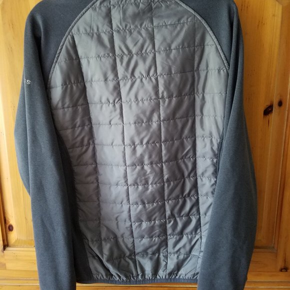 Orvis Classic Collection Mens Quilted Fleece Light Puffer Gray Jacket Large - Picture 6 of 9